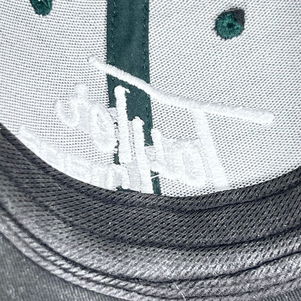 Taylor Made Golf Hat McHenry Illinois 1979 Green Spellout Strapback Baseball Cap - Picture 7 of 8
